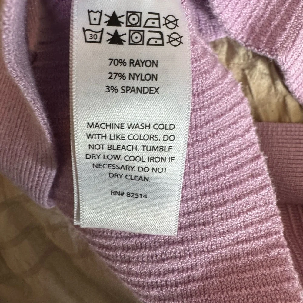 House of Harlow 1960 Purple Ribbed Knit Halter Top Size Small